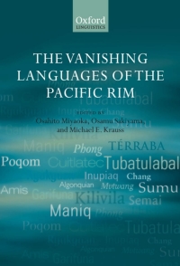 Cover image: The Vanishing Languages of the Pacific Rim 1st edition 9780199266623