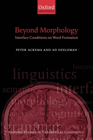 Cover image: Beyond Morphology 9780199267286