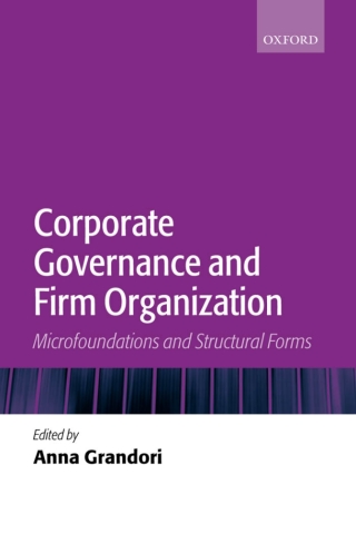 Cover image: Corporate Governance and Firm Organization 1st edition 9780199269761