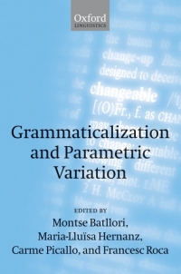 Omslagafbeelding: Grammaticalization and Parametric Variation 1st edition 9780199272129