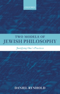Cover image: Two Models of Jewish Philosophy 9780199274864