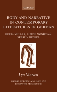 Imagen de portada: Body and Narrative in Contemporary Literatures in German 9780199277766
