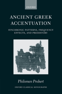 Cover image: Ancient Greek Accentuation 9780199279609