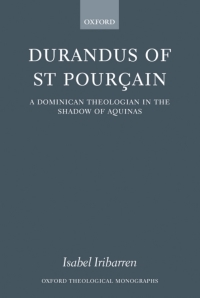 Imagen de portada: Durandus of St Pourcain 9780199282319