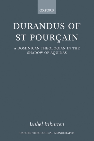 Cover image: Durandus of St Pourcain 9780191603426
