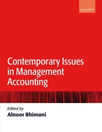 Cover image: Contemporary Issues in Management Accounting 1st edition 9780199283361