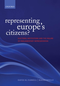صورة الغلاف: Representing Europe's Citizens? 9780199285020