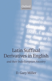 Cover image: Latin Suffixal Derivatives in English 9780199646432
