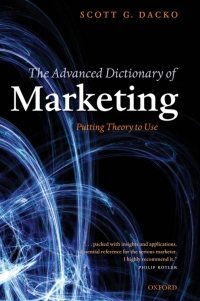 Immagine di copertina: The Advanced Dictionary of Marketing 9780199285990