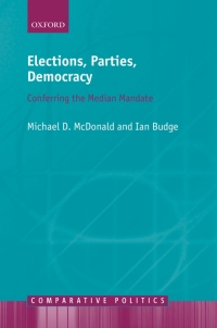 Imagen de portada: Elections, Parties, Democracy 9780199286720