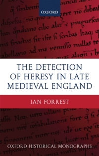 Imagen de portada: The Detection of Heresy in Late Medieval England 9780199286928