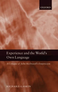 Imagen de portada: Experience and the World's Own Language 9780199287253