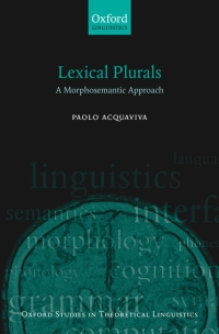 Cover image: Lexical Plurals 9780199534210