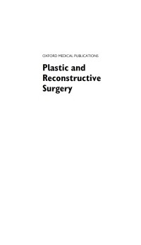 صورة الغلاف: Plastic and Reconstructive Surgery 9780198784784