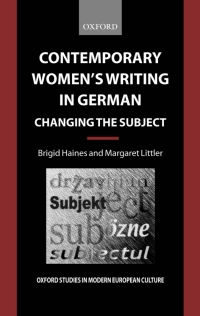 Imagen de portada: Contemporary Women's Writing in German 9780198159674