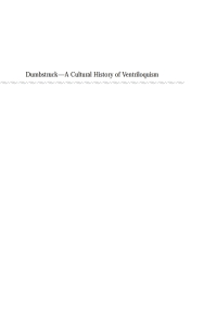 Imagen de portada: Dumbstruck - A Cultural History of Ventriloquism 9780198184331