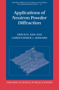 Imagen de portada: Applications of Neutron Powder Diffraction 9780199657421