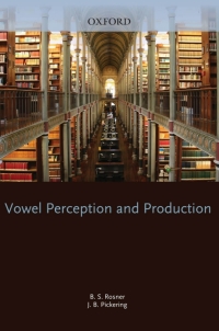 Imagen de portada: Vowel Perception and Production 9780198521389