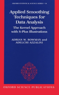 Imagen de portada: Applied Smoothing Techniques for Data Analysis 9780198523963