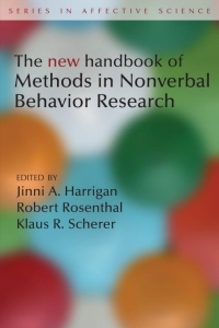 表紙画像: New Handbook of Methods in Nonverbal Behavior Research 1st edition 9780198529620