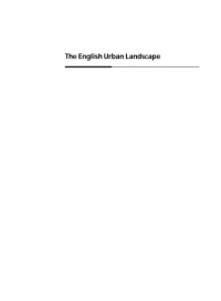 Cover image: The English Urban Landscape 1st edition 9780198601173
