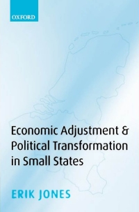 Imagen de portada: Economic Adjustment and Political Transformation in Small States 9780199208333