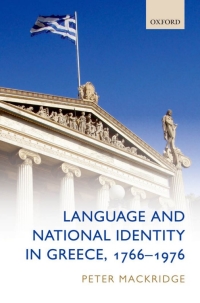 Imagen de portada: Language and National Identity in Greece, 1766-1976 9780199214426