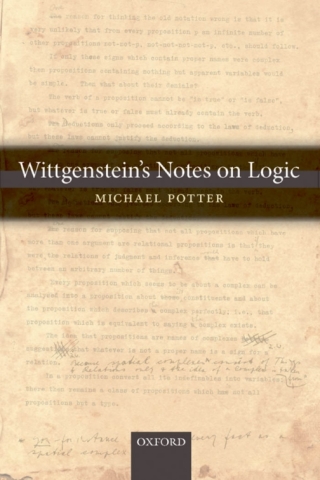 Cover image: Wittgenstein's Notes on Logic 9780199215836