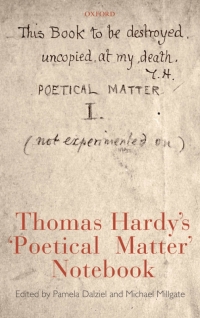 Cover image: Thomas Hardy's 'Poetical Matter' Notebook 1st edition 9780199228492