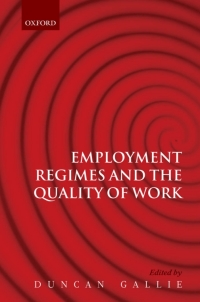 Cover image: Employment Regimes and the Quality of Work 1st edition 9780199566037