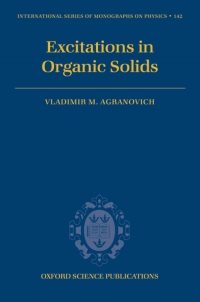 Imagen de portada: Excitations in Organic Solids 9780199234417