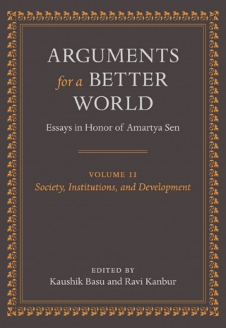 Cover image: Arguments for a Better World: Essays in Honor of Amartya Sen 1st edition 9780199239979