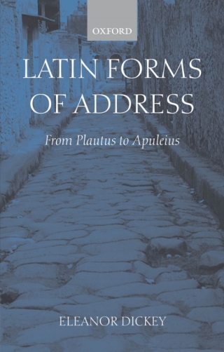 Cover image: Latin Forms of Address 9780199239054