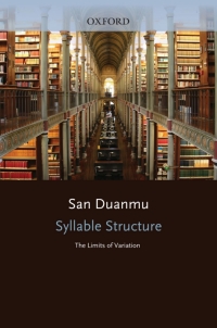 Titelbild: Syllable Structure 9780199581108