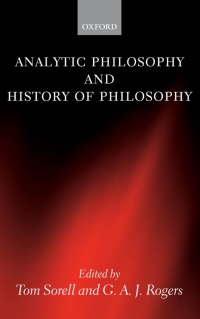 Cover image: Analytic Philosophy and History of Philosophy 1st edition 9780199278992