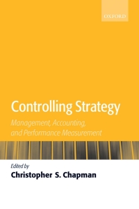 Cover image: Controlling Strategy 1st edition 9780199283231