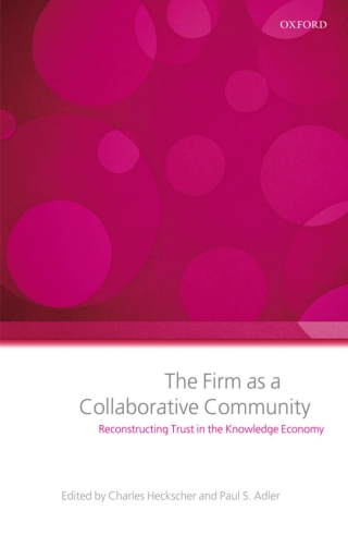 Cover image: The Firm as a Collaborative Community 1st edition 9780199286041