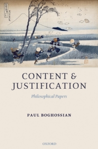 Cover image: Content and Justification 9780199292103