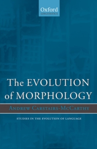 表紙画像: The Evolution of Morphology 9780199299782