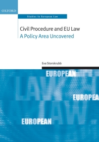 Cover image: Civil Procedure and EU Law 9780199533176