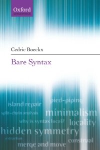 Imagen de portada: Bare Syntax 9780199534241