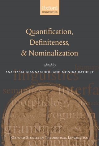 Imagen de portada: Quantification, Definiteness, and Nominalization 1st edition 9780199541089