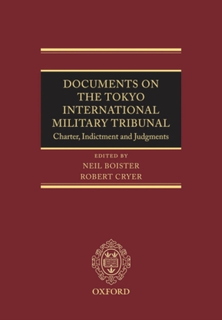 Cover image: Documents on the Tokyo International Military Tribunal 1st edition 9780199541928