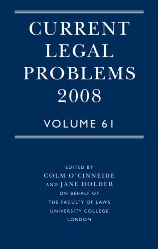 Immagine di copertina: Current Legal Problems Volume 61 2008 1st edition