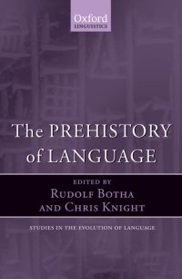 Imagen de portada: The Prehistory of Language 1st edition 9780199545872