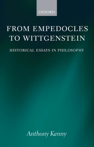 Imagen de portada: From Empedocles to Wittgenstein 9780199550821