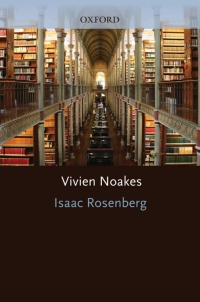 Cover image: Isaac Rosenberg 1st edition 9780199553402