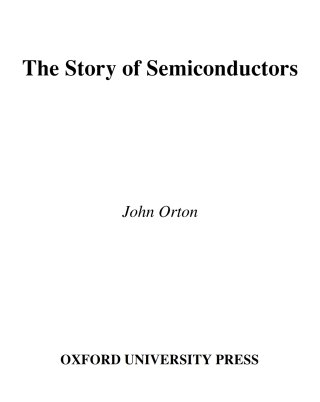 Imagen de portada: The Story of Semiconductors 9780198530831