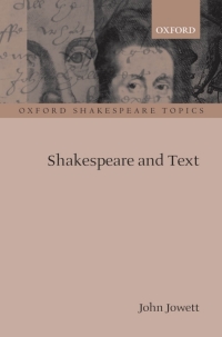 Cover image: Shakespeare and Text 9780199217069