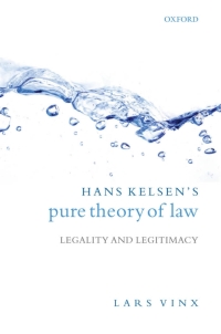 Cover image: Hans Kelsen's Pure Theory of Law 9780199227952